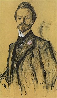 Константи́н Дми́триевич Бальмо́нт. Портрет работы Валентина Серова (1905)
